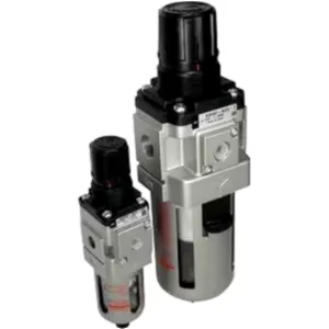 SMC Filter Regulator, 5 UM, Back Flow, 1/4 BSP-T, Drain Normally Open