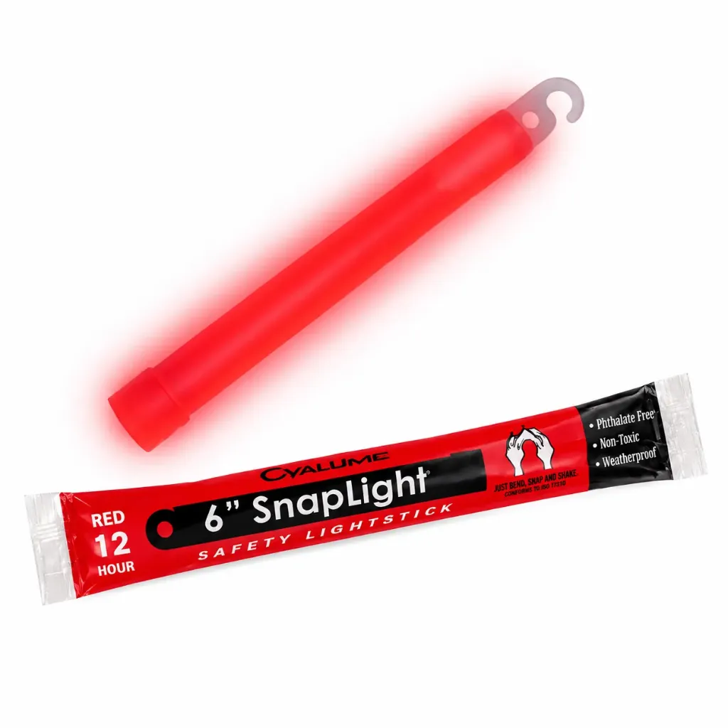 Cyalume 6-Inch Red Safety Lightstick