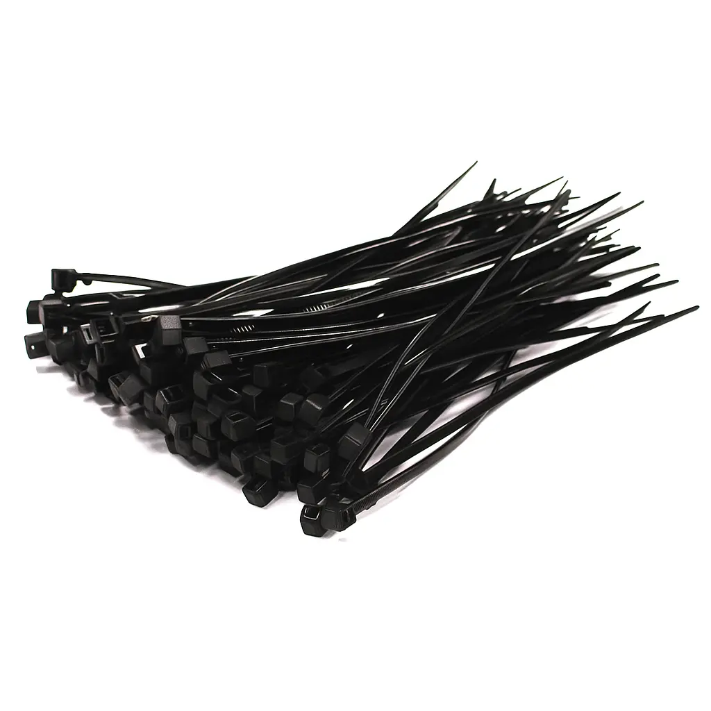Black UV Nylon Cable Ties 550 x 8.8mm (Pack of 100)