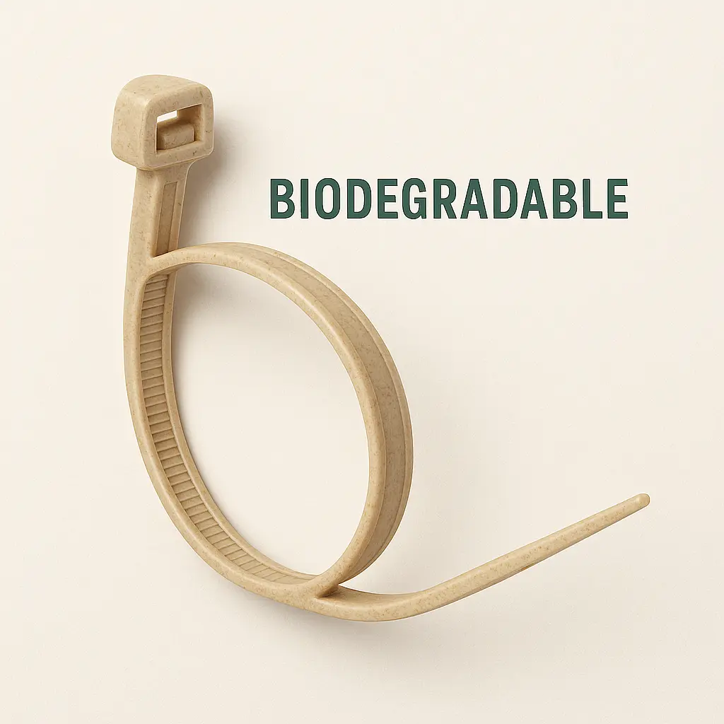 Biodegradable Cable Ties 265 x 5.0mm White (Pack of 96)
