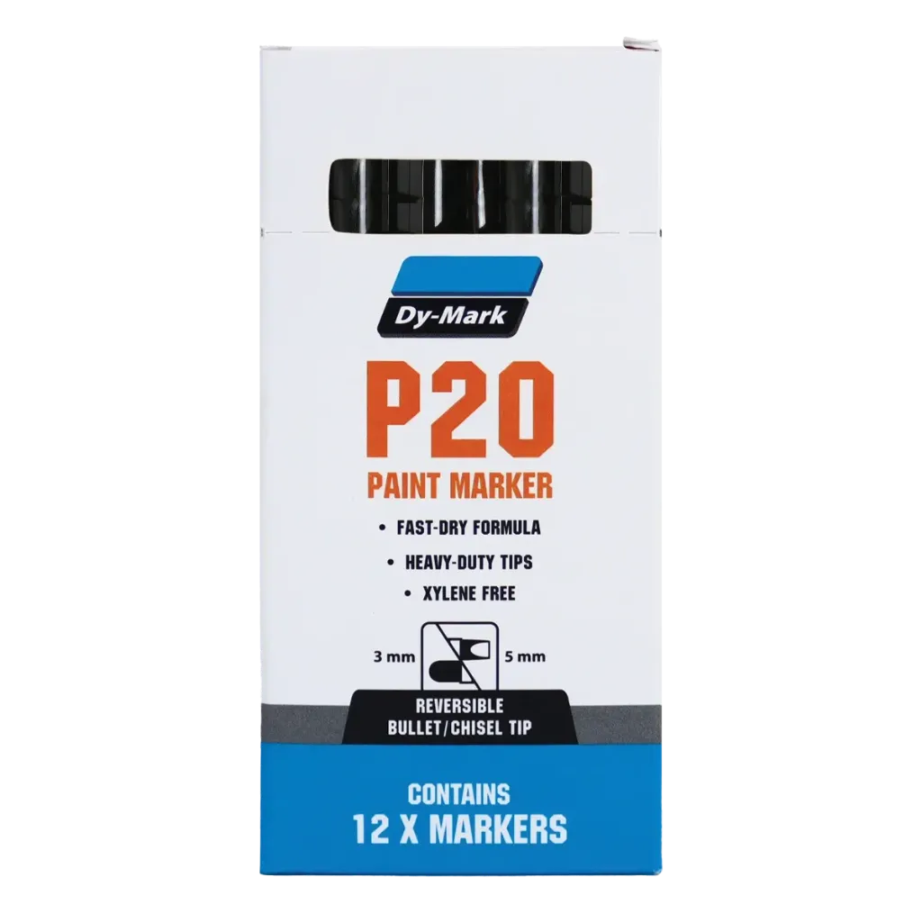 P20 Paint Marker - Black Pk12