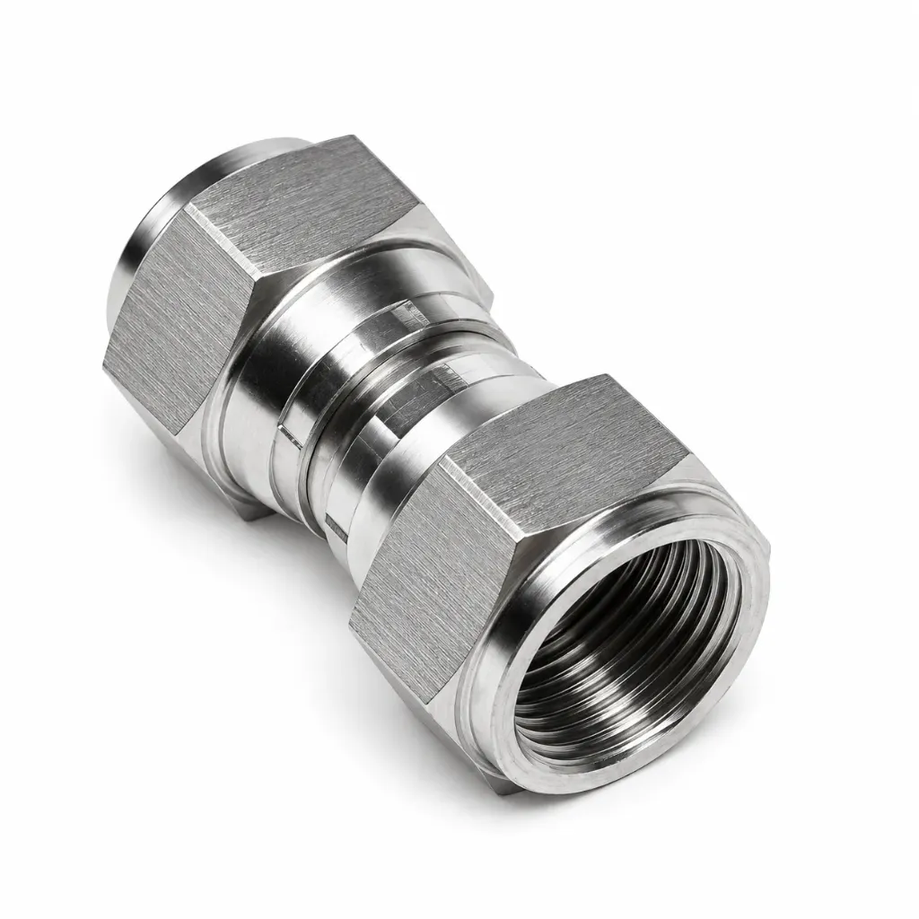 Stainless Steel JIC 04 Female x Female Swivel Adaptor