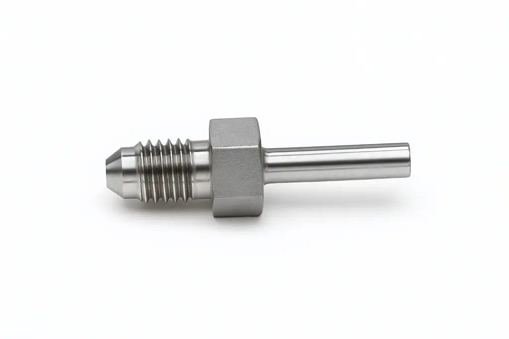 [IMA-04-04] 1/4" Stainless Steel Standpipe – JIC 04 Male, 5000 PSI Rated