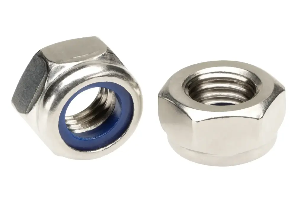 M6 Nyloc Nut – A4-80 Stainless Steel (Type T, ISO 7040)