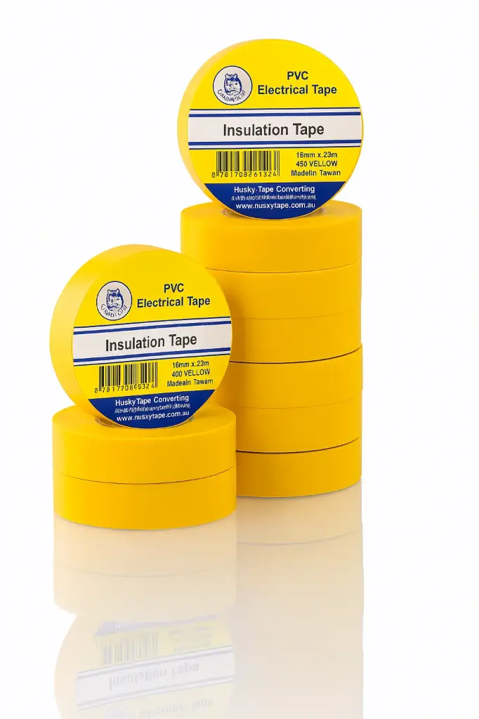 Yellow PVC Electrical Insulation Tape - 16 mm x 20 m 