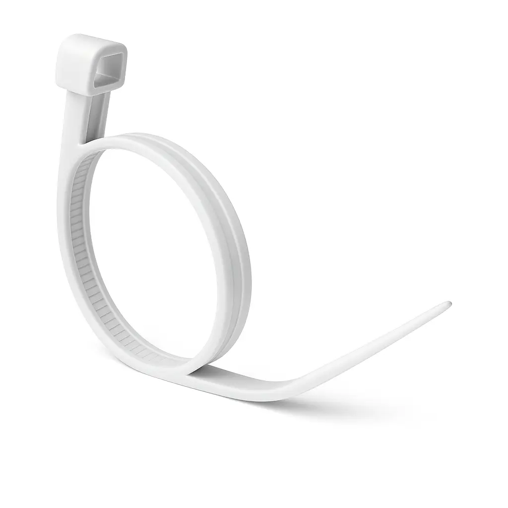 White Biodegradable Cable Ties 252 x 4.8mm - Pack of 100