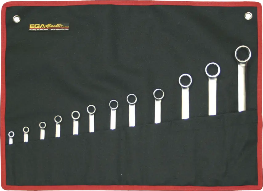 SET OF 17 COMBINATION WRENCHES 1/4" - 1.1/8" MIRROR POLISHED CHROME PLATING