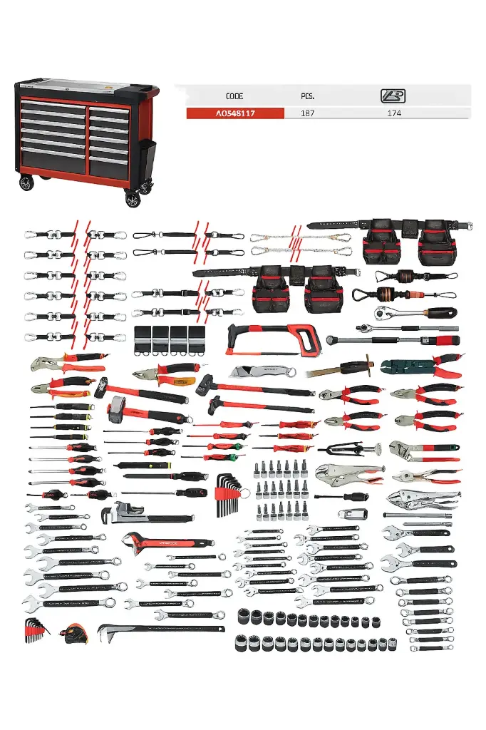 ANTIDROP O&G UPSTREAM DERRICK SET - 187 PCS