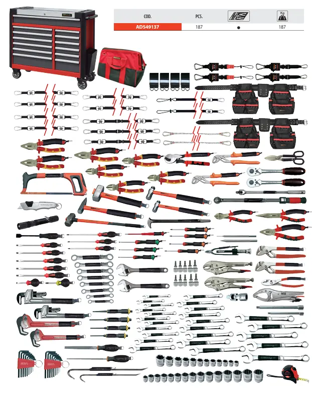 ANTIDROP O&G UPSTREAM MECHANICAL SET - 187 PCS