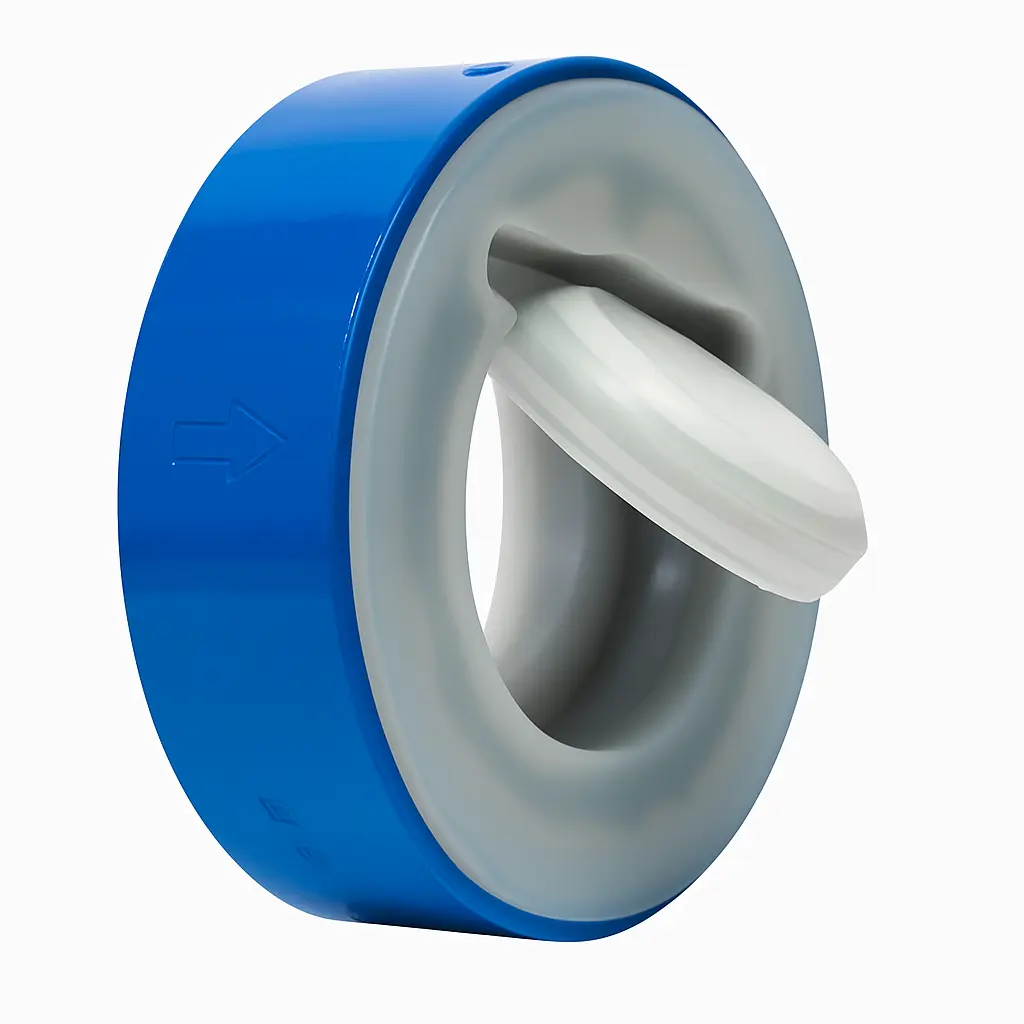 2" Swing Check Valve – Class 150 | CS/PFA Body, Duplex/PFA Disc, F/F 43mm | ITALPROTEC