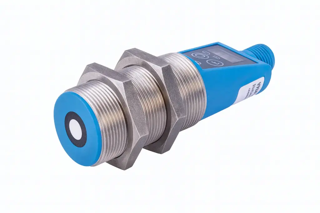 MID+ AX025C12 Ultrasonic Sensor – M30, Compact Proximity Sensor