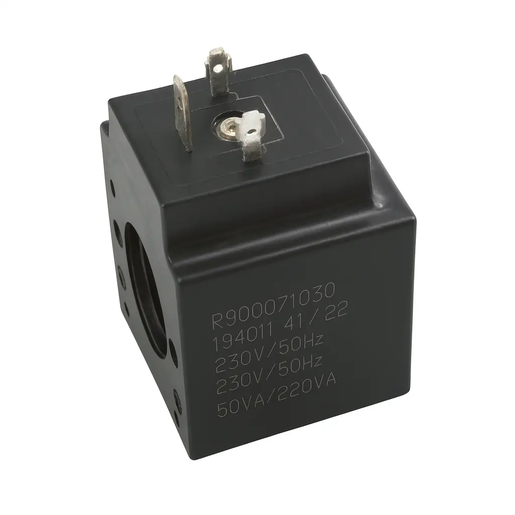 [WZ45-4-L/230V.50HZ] Bosch Rexroth Solenoid Coil - Slip-on, Size 6, 230V AC 50Hz (R900071030)