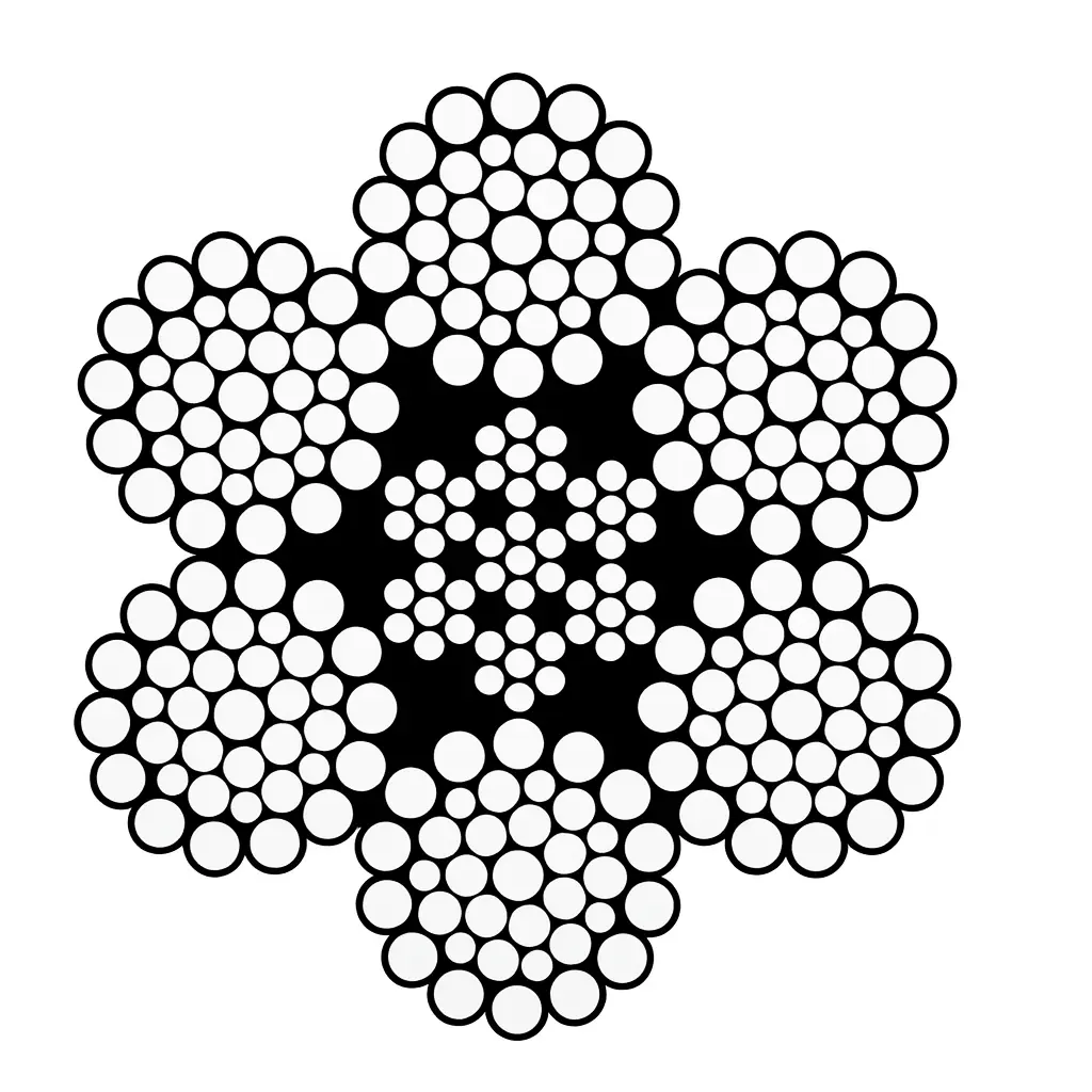 BMT 6 x 36 IWRC Galvanized Steel Wire Rope (BMT 19mm MBL 29.3T)