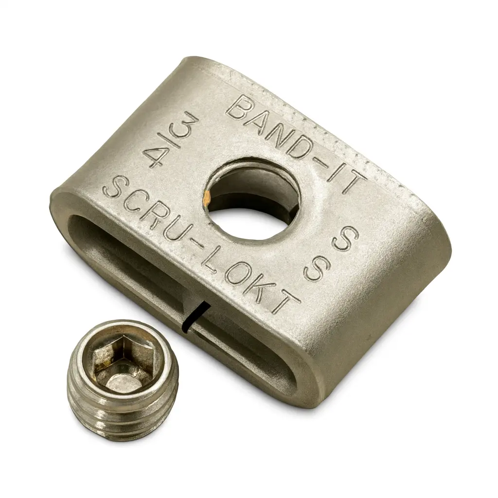 [C720 (50)] BAND-IT Stainless Steel Scru-Lokt Buckles SS301 (C720 [50x 6.35mm width])