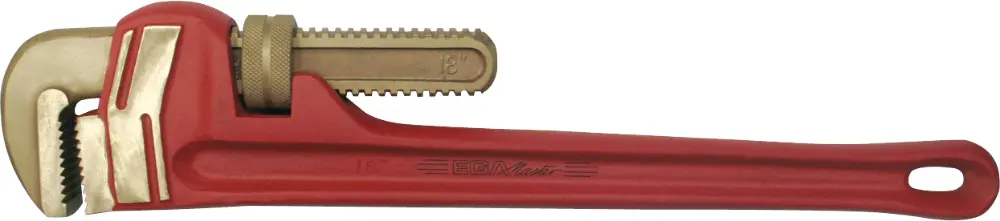 [70121] HEAVY DUTY PIPE WRENCH NON SPARKING Cu-Be (8")