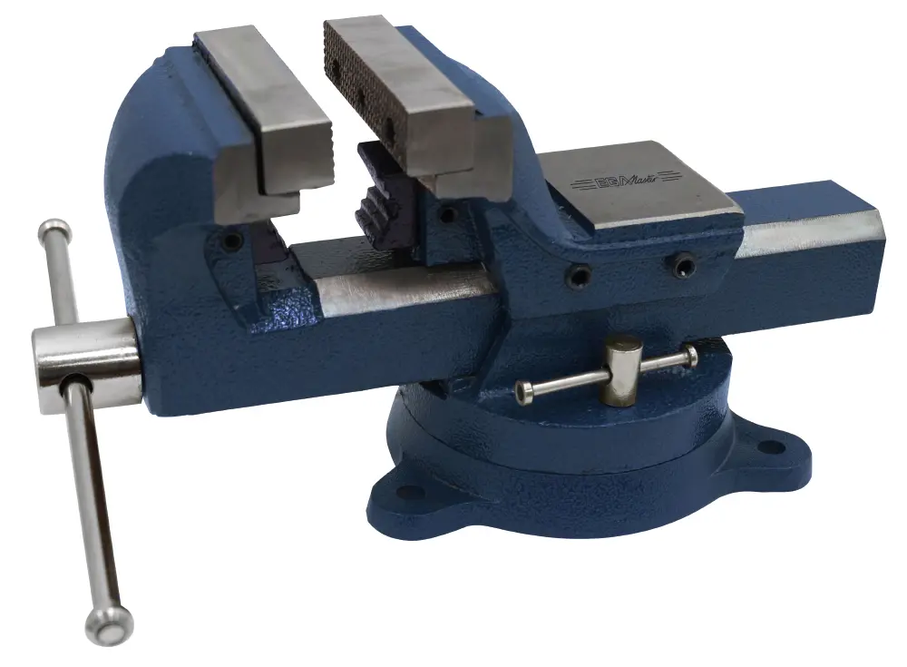 SWIVEL PARALLEL BENCH VICE WITH PIPE JAWS