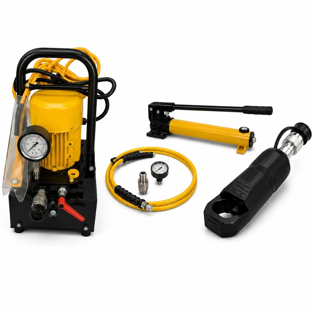 Hydraulic Nut Splitter with Electrical HPU and Hand Pump
