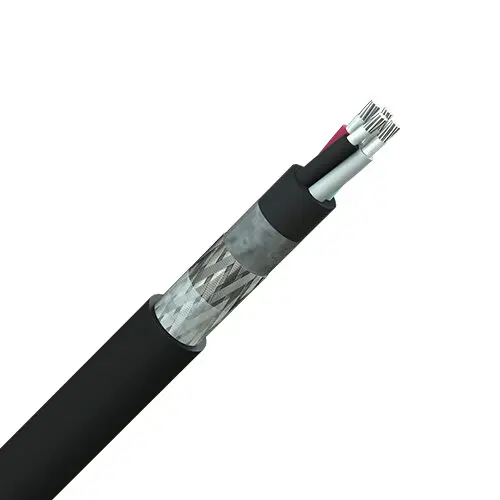 1 x 2 x 1.5mm2 BFOU Power Cable – NEK 606 P5/P12, IEC 60092-353, Black LSHF