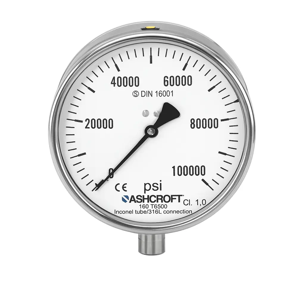 Ashcroft Gauge Model: 100-T65005L-04L-0/1000Kpa-XGR Dial: 100mm