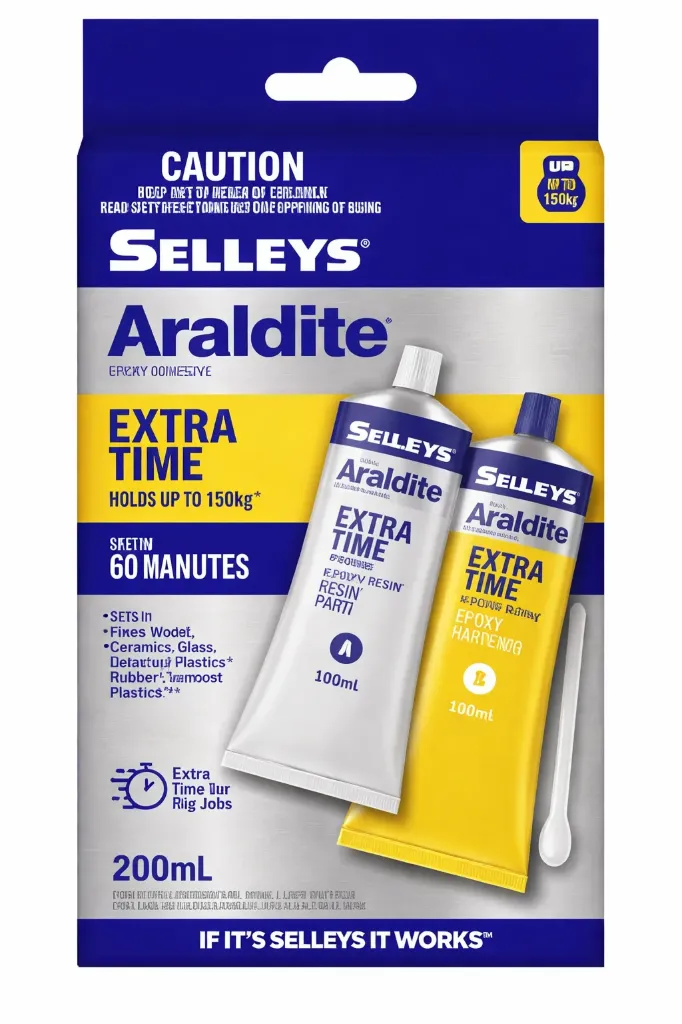 [0893434] Selleys 200ml Araldite Extra Time Epoxy Adhesive