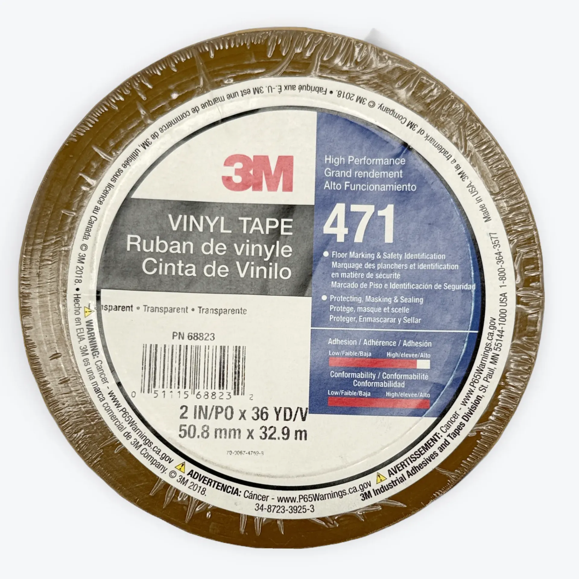 3M 471 Vinyl Tape  33 m x 50 mm