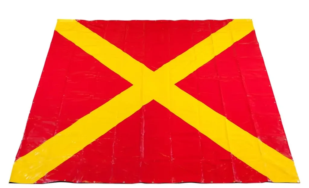 [HLS-PLM] Helideck Prohibited Landing Marker Flag – Offshore / Marine Safety Signal