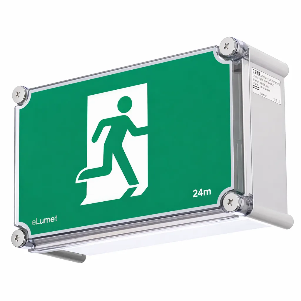 Weatherproof IP65 LED Exit Light