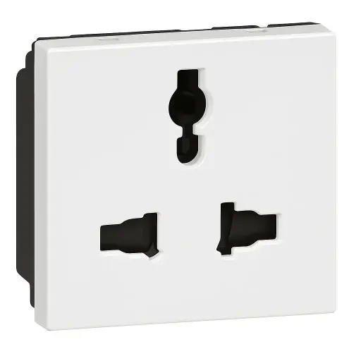 [572123] Legrand 2P+E Multistandard Power Socket – White (D)
