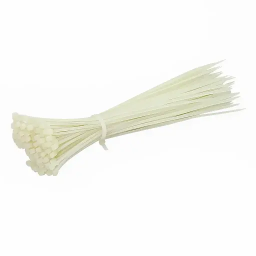 [CABLETIE370_7.6_C] Natural Cable Ties 370 x 7.6 mm (Pack of 100)