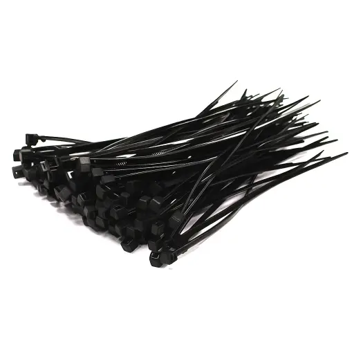 Black UV Nylon Cable Ties 750 x 8.8mm (Pack of 100)