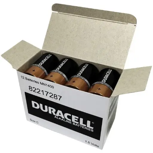 Duracell C Batteries – Pack of 12 (D)