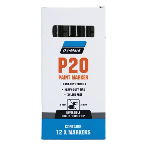 P20 Paint Marker - Black Pk12