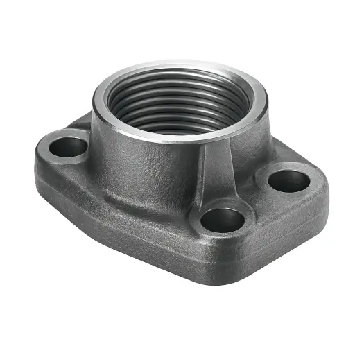 1-1/2" Single Part Hydraulic Flange – RTJ x BSPP Thread, 6000 PSI, Stainless Steel EN 1.4404 (316L), ISO 6162-2 / SAE J518 Type BFX-G