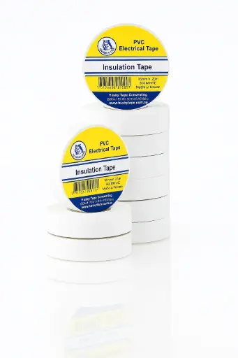 White PVC Electrical Insulation Tape - 18 mm x 20 m