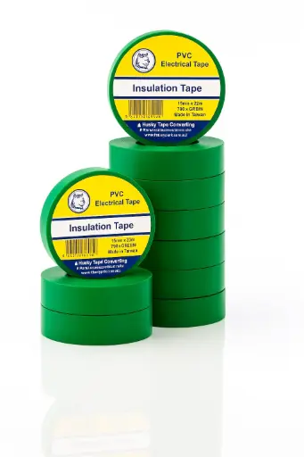 Green PVC Electrical Insulation Tape - 16 mm x 20 m 