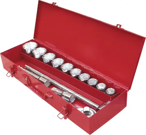 [61861] SET OF 14 PCS. SOCKET WRENCHES 3/4" (22-50 MM) 6 EDGES