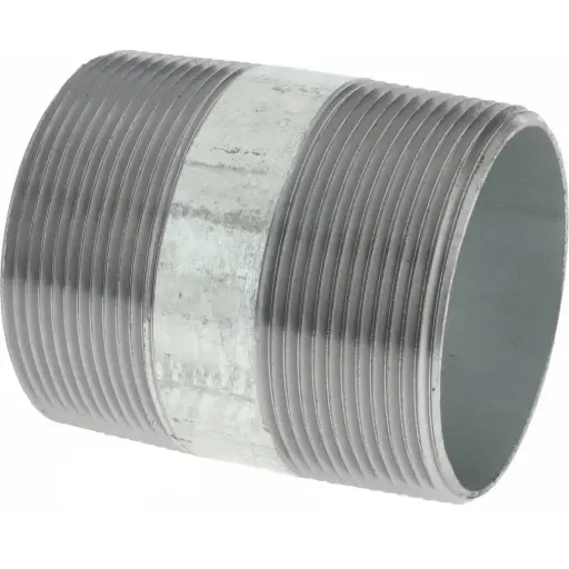 2" NPT x 100mm Pipe Nipple – Galvanised Steel