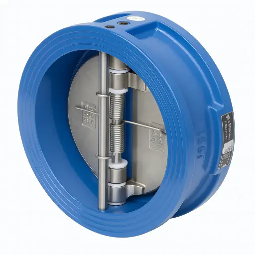 2" (DN50) Arita Dual Plate Wafer Check Valve – Class 150, Cast Iron Body, Stainless Steel Trim, NBR Seat, RF