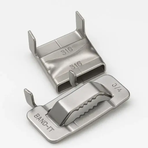 BAND-IT Band 316 Stainless Steel Buckles - Pack of 100