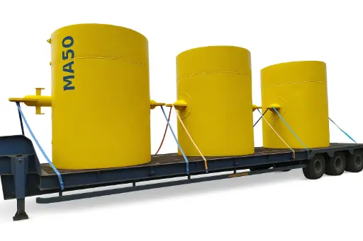 5T Surface / Anchor Buoy – Steel Cylindrical with Top Cross Bar & Dual Padeyes c/w COC and MPI Report 