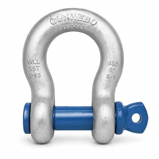 Gunnebo 855 Bow Shackle 55T – Heavy Duty Lifting Shackle (Grade 8)