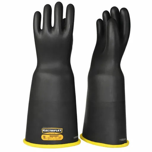 Salisbury Electriflex Class 4 Rubber Electrical Insulating Gloves – Yellow/Black, 400mm (16"), 36kVAC, Tested