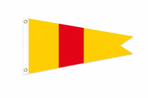ICS Numeral Pennants - Standard Triangular 1100mm L x 900mm W